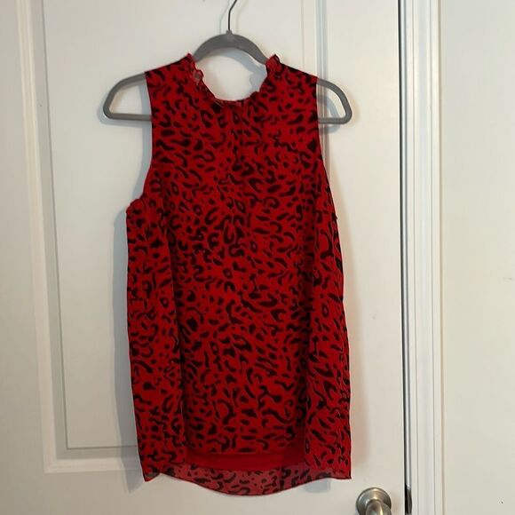 Red/Black Animal Print Tank​ - Picture 1 of 3